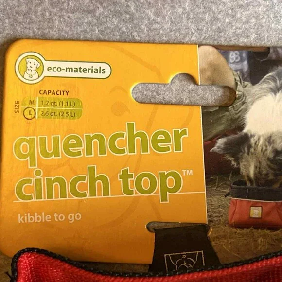 Ruffwear Large Quencher Cinch Top Dog Bowl Portable - NWT - Picture 2 of 5